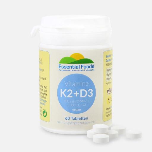 60 Tabletten Vitamin K2+D3